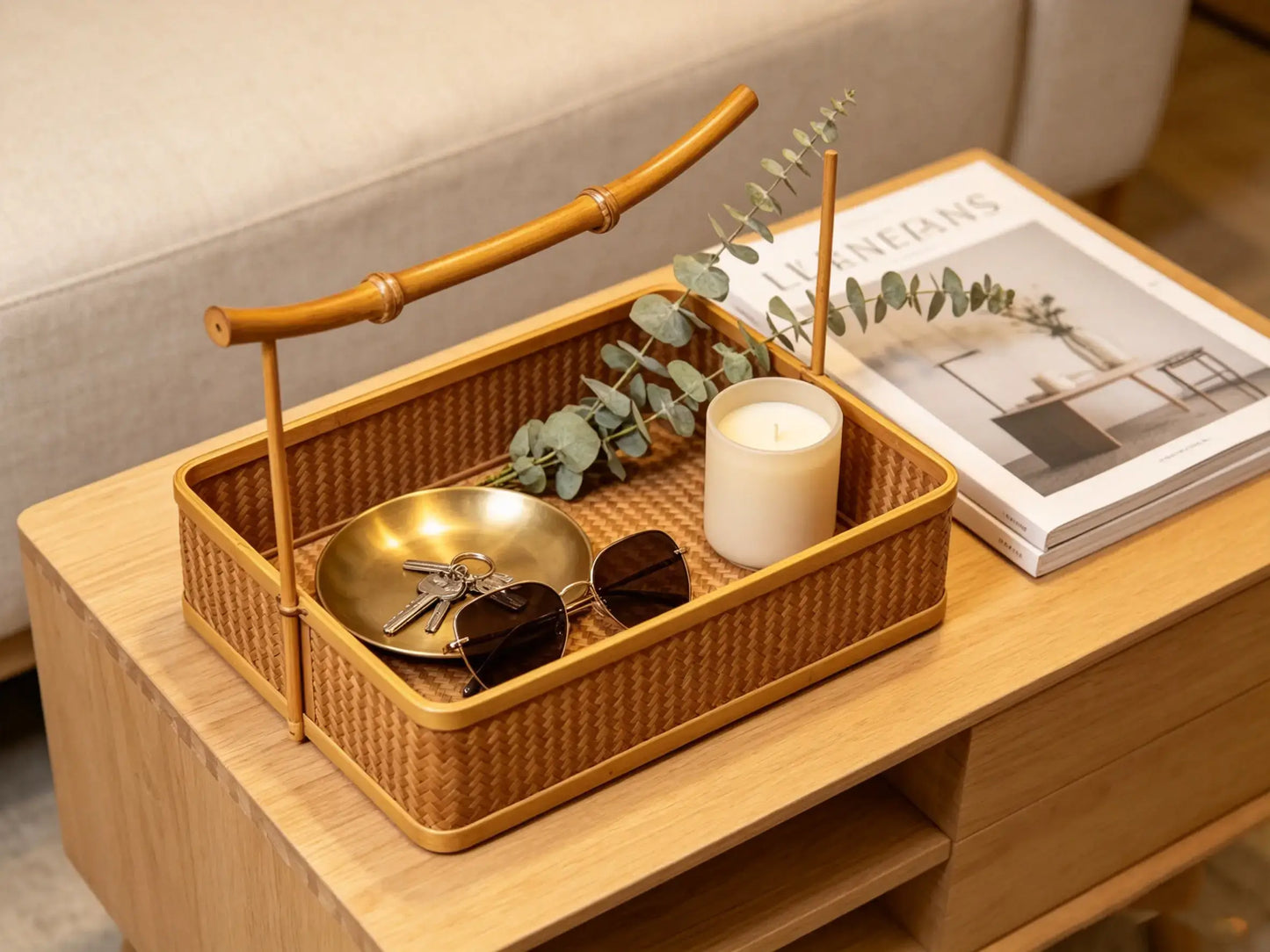 Simplicity Bamboo Woven Storage Box - Handcrafted in Yunnan, China by ArtisanYun