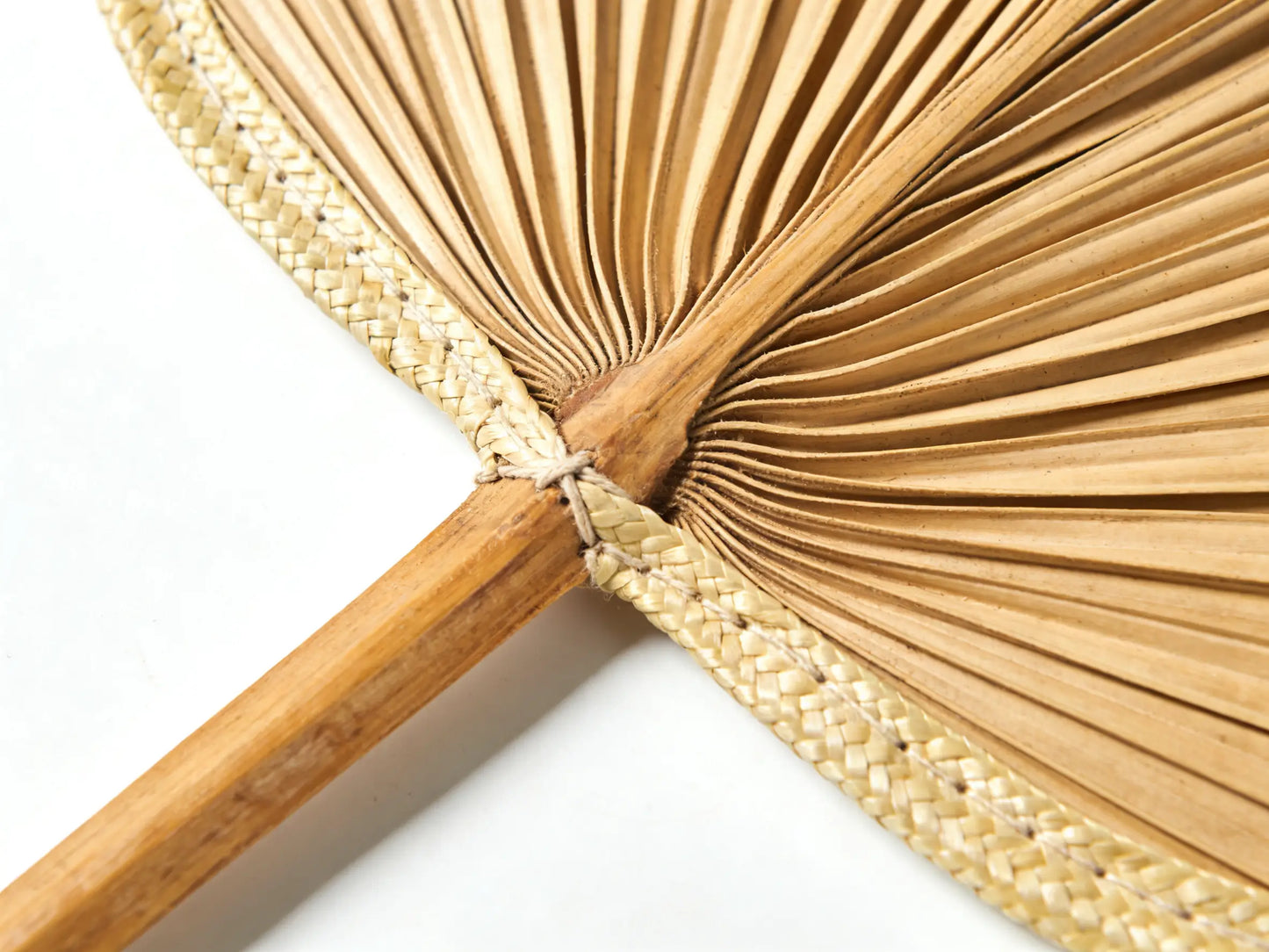 Nomad's Palm ¨C Handwoven Palm Leaf Fan Set of 5, Traditional Chinese Palm Fan, Yunnan Handcraft
