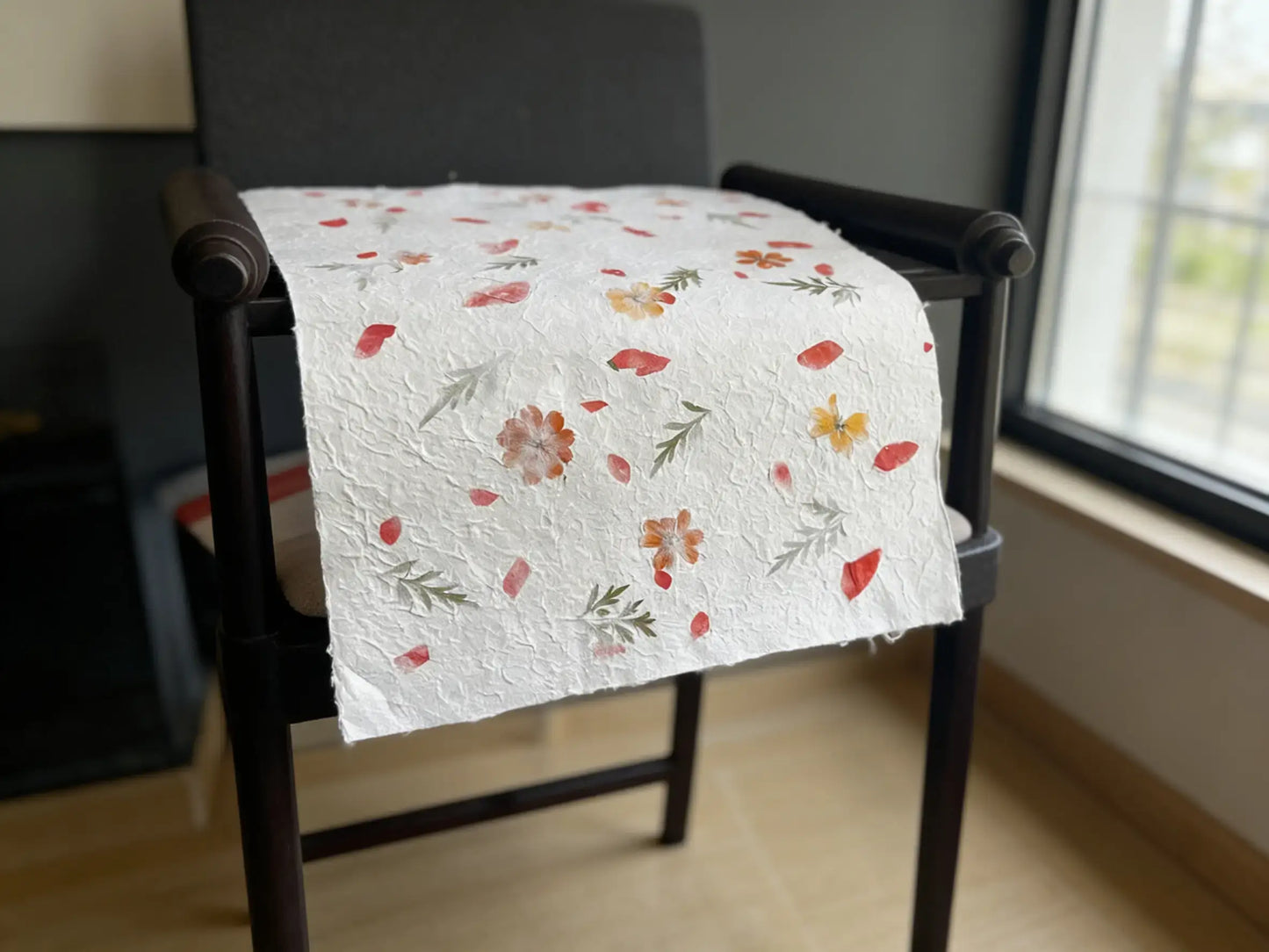 Handmade Textured Heritage Paper Scroll, Traditional Chinese Mulberry Bark Paper, Yunnan Handcraft