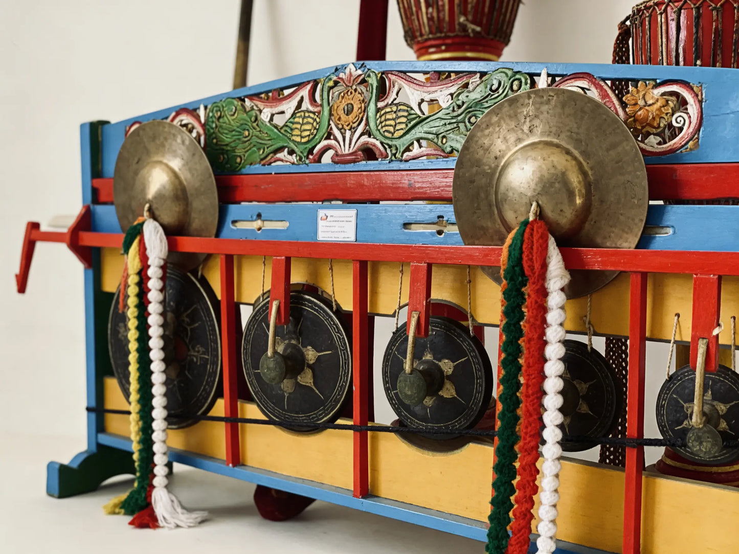 Masterpiece Series: Royal Dai Drum Set, Traditional Dai Ethnic Percussion, Yunnan Heritage Craft
