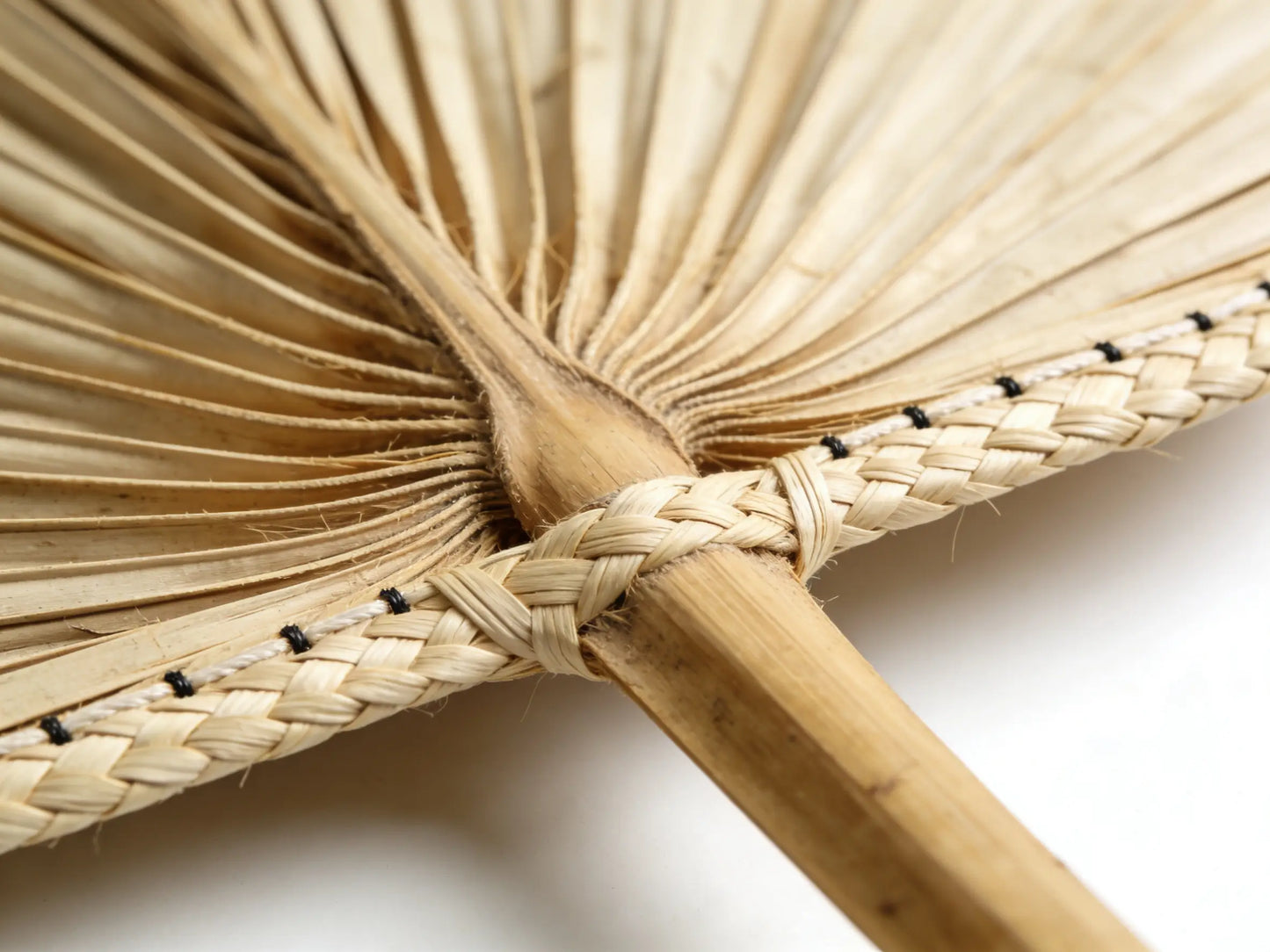 Nomad's Palm ¨C Handwoven Palm Leaf Fan Set of 5, Traditional Chinese Palm Fan, Yunnan Handcraft