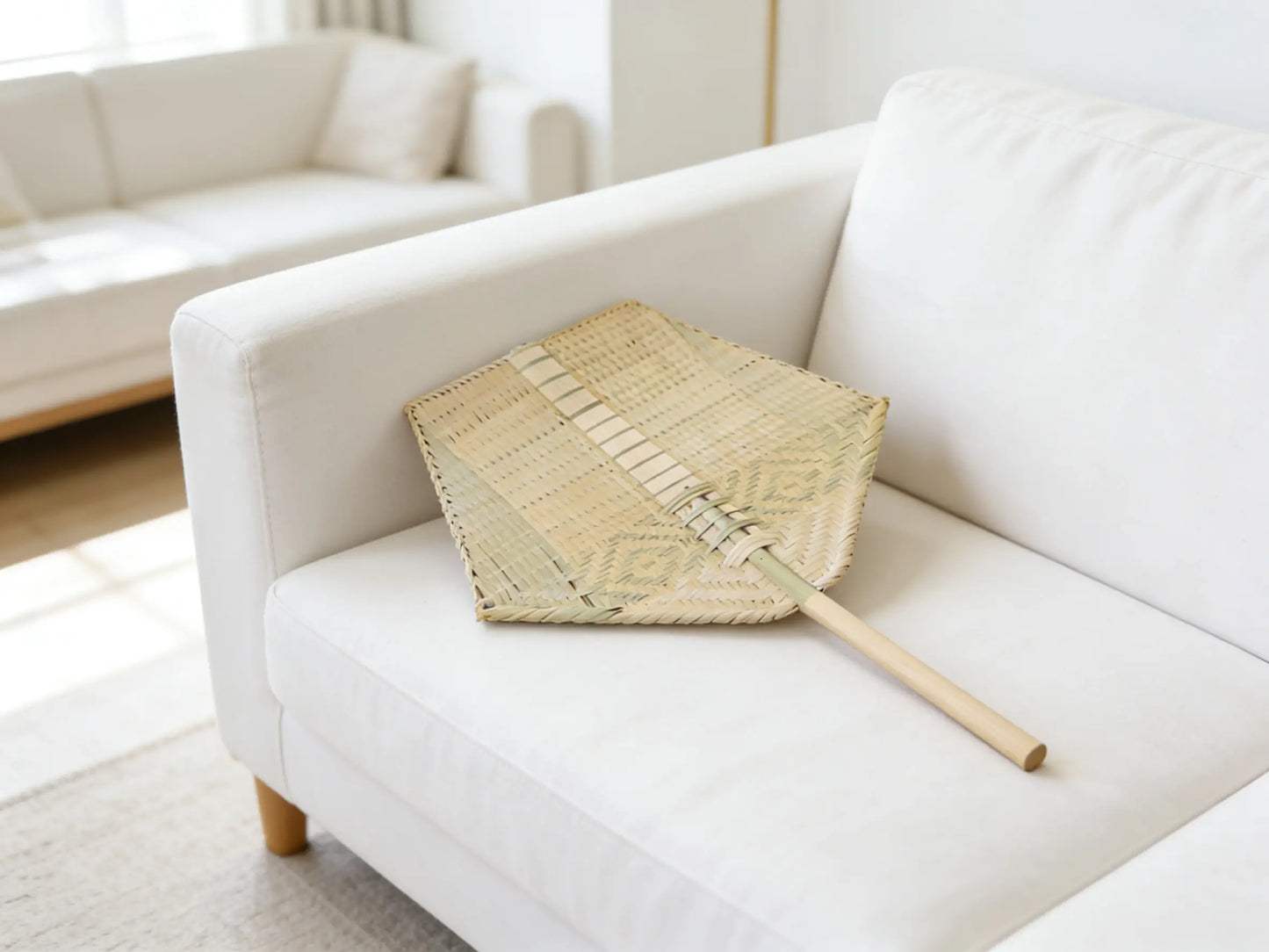 Wanderer's Breeze ¨C Handwoven Bamboo Fan Set of 2, Traditional Chinese Bamboo Fan, Yunnan Heritage
