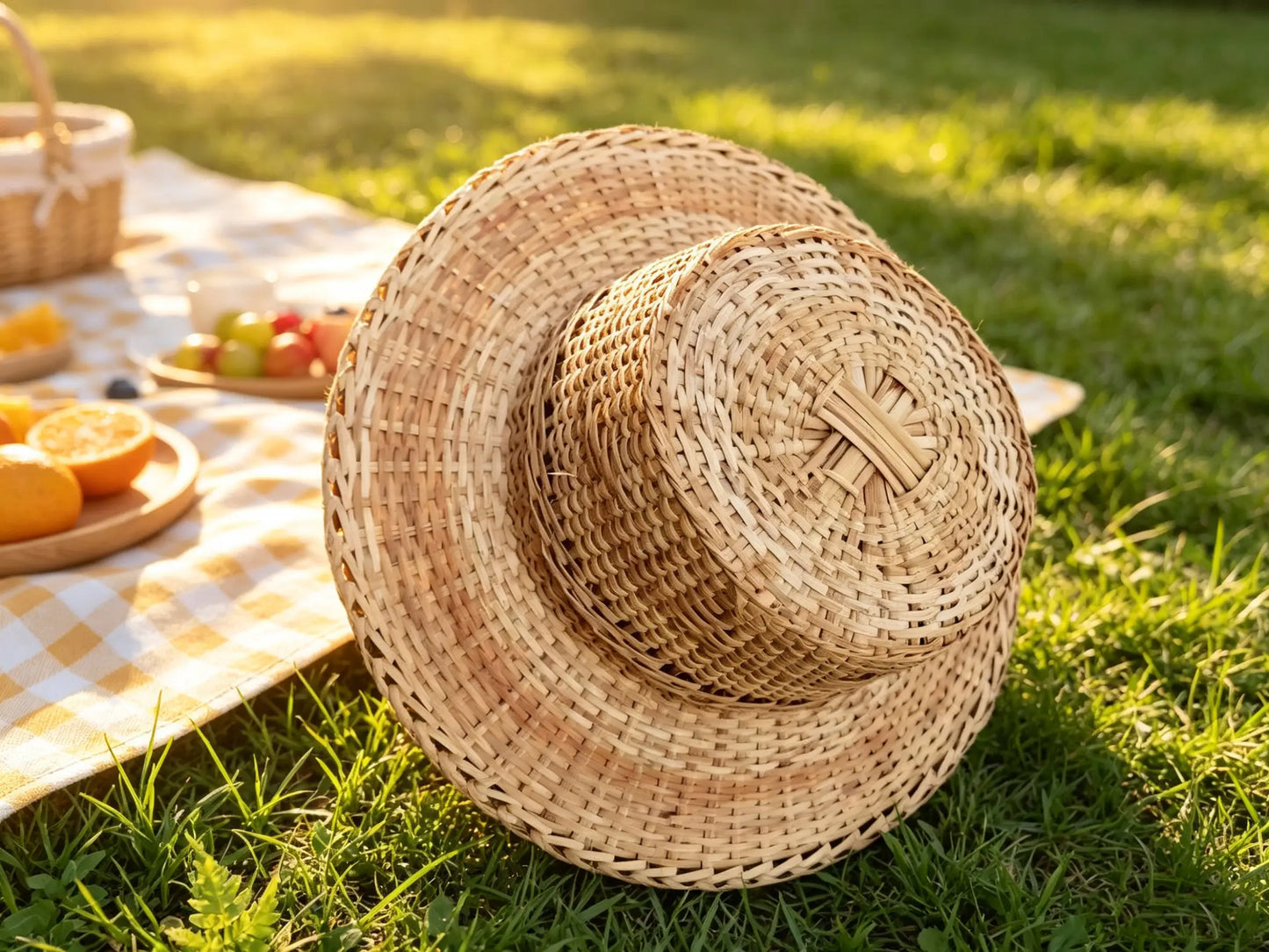 Natural Woven Bamboo Hat, Traditional Yunnan Handwoven Bamboo Hat, Heritage Craft