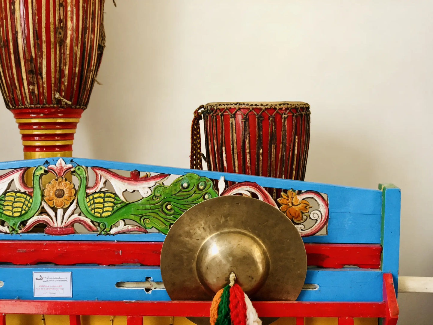Masterpiece Series: Royal Dai Drum Set, Traditional Dai Ethnic Percussion, Yunnan Heritage Craft