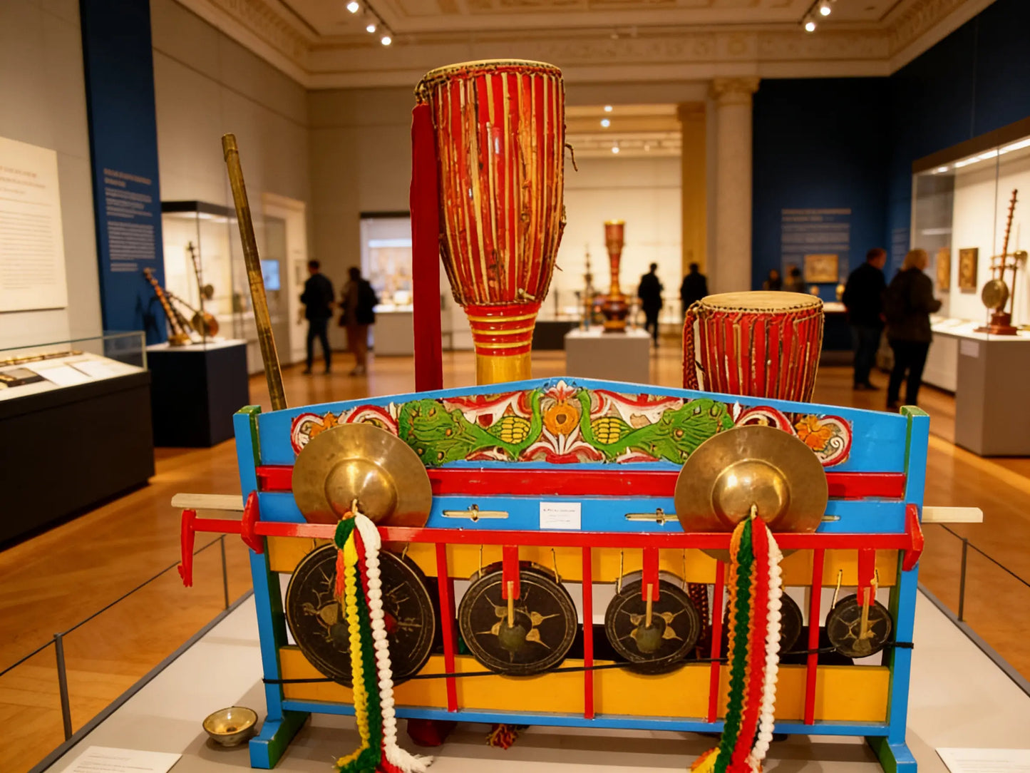Masterpiece Series: Royal Dai Drum Set, Traditional Dai Ethnic Percussion, Yunnan Heritage Craft
