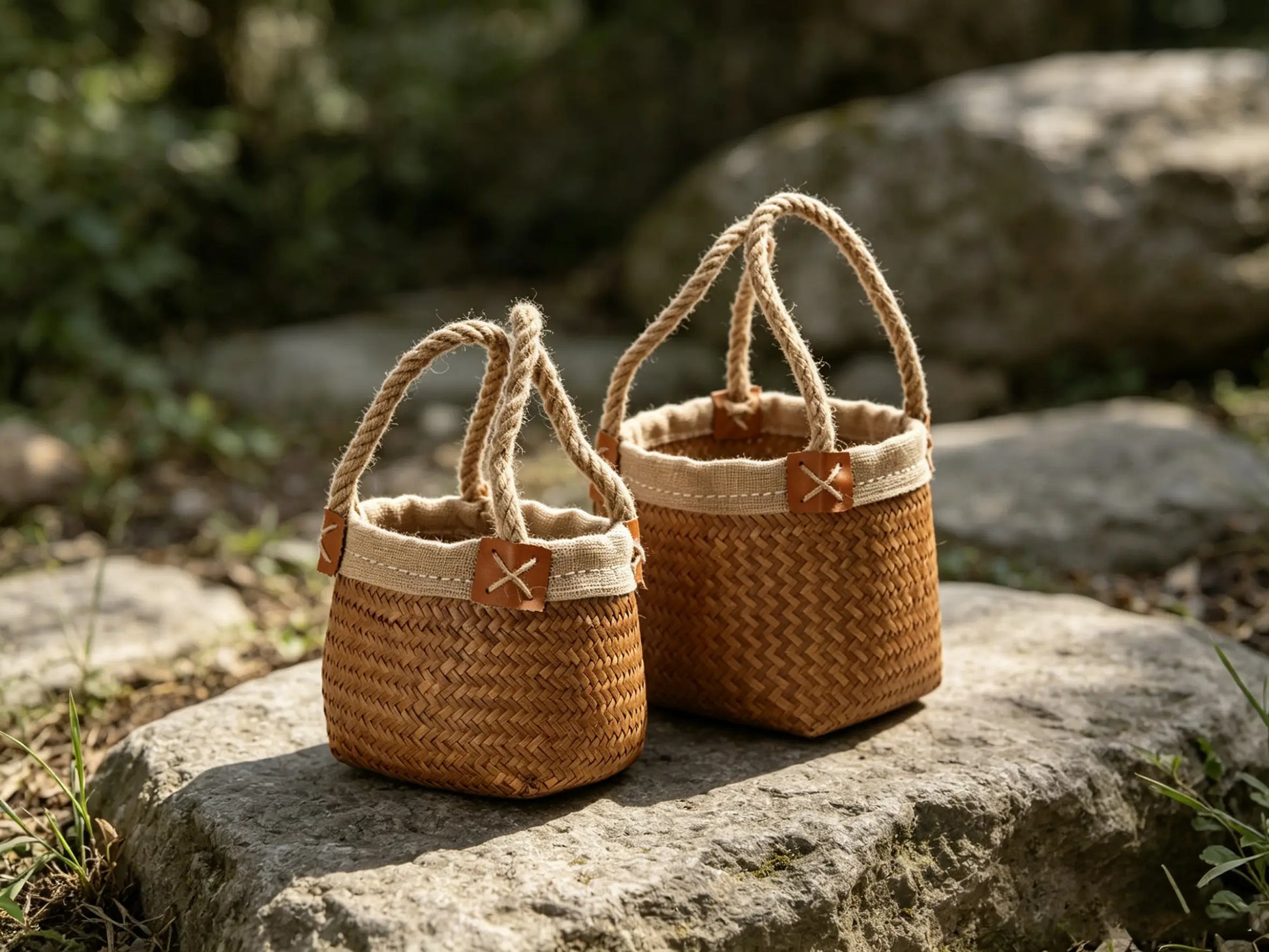 Calm Handwoven Bamboo Decor, Traditional Yunnan Bamboo Weaving Decoration, Heritage Handcraft