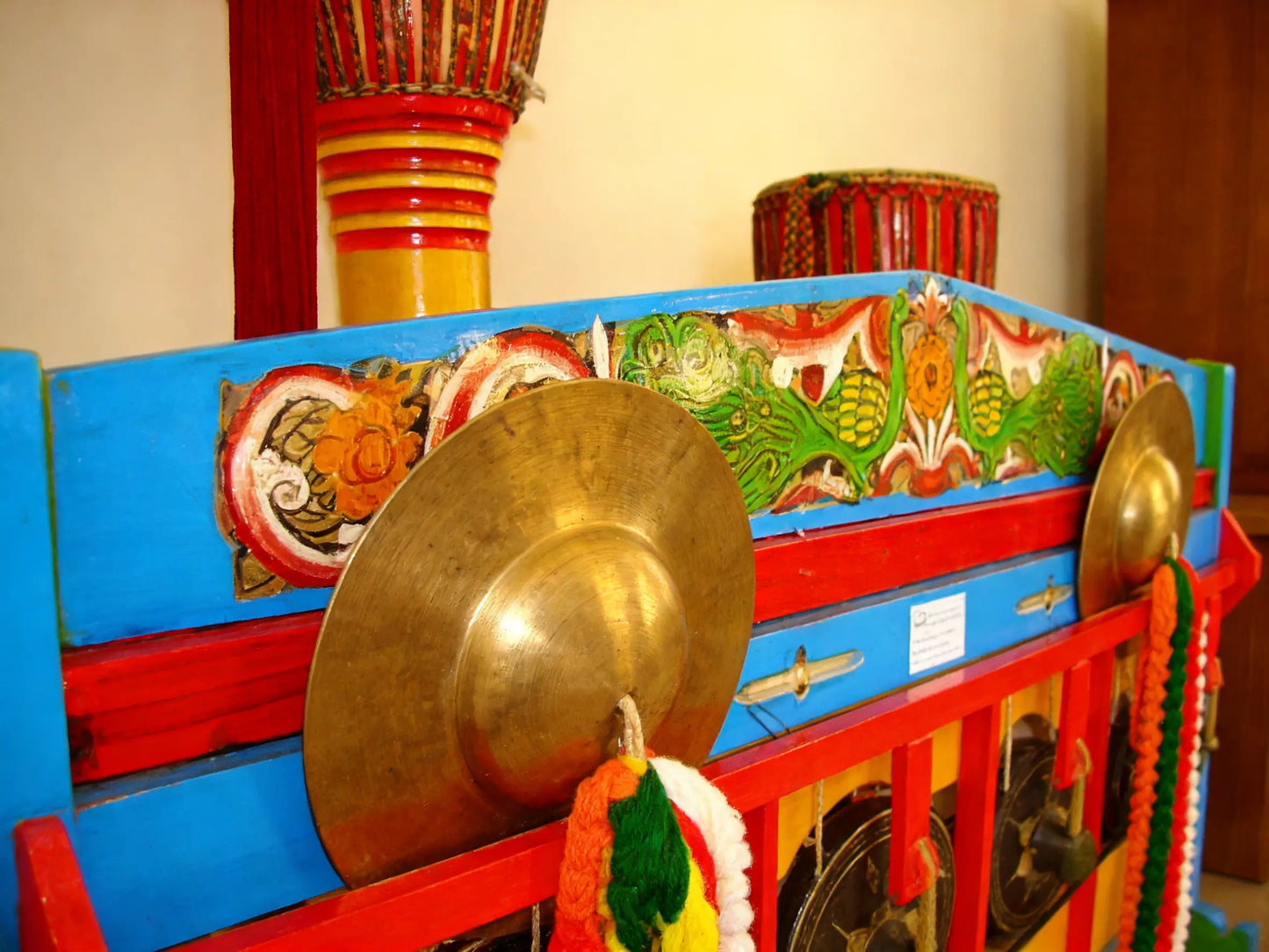Masterpiece Series: Royal Dai Drum Set, Traditional Dai Ethnic Percussion, Yunnan Heritage Craft