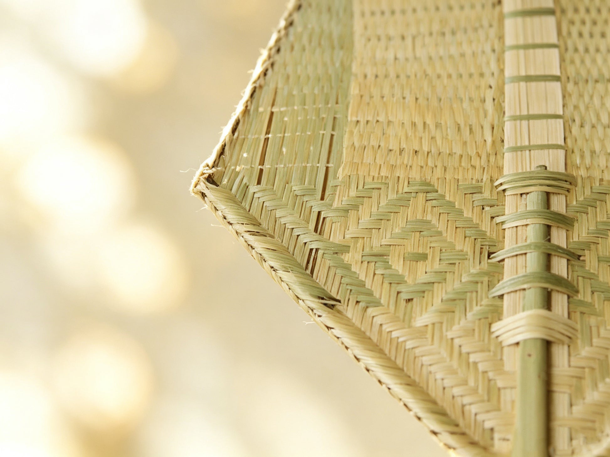 Wanderer's Breeze ¨C Handwoven Bamboo Fan Set of 2, Traditional Chinese Bamboo Fan, Yunnan Heritage