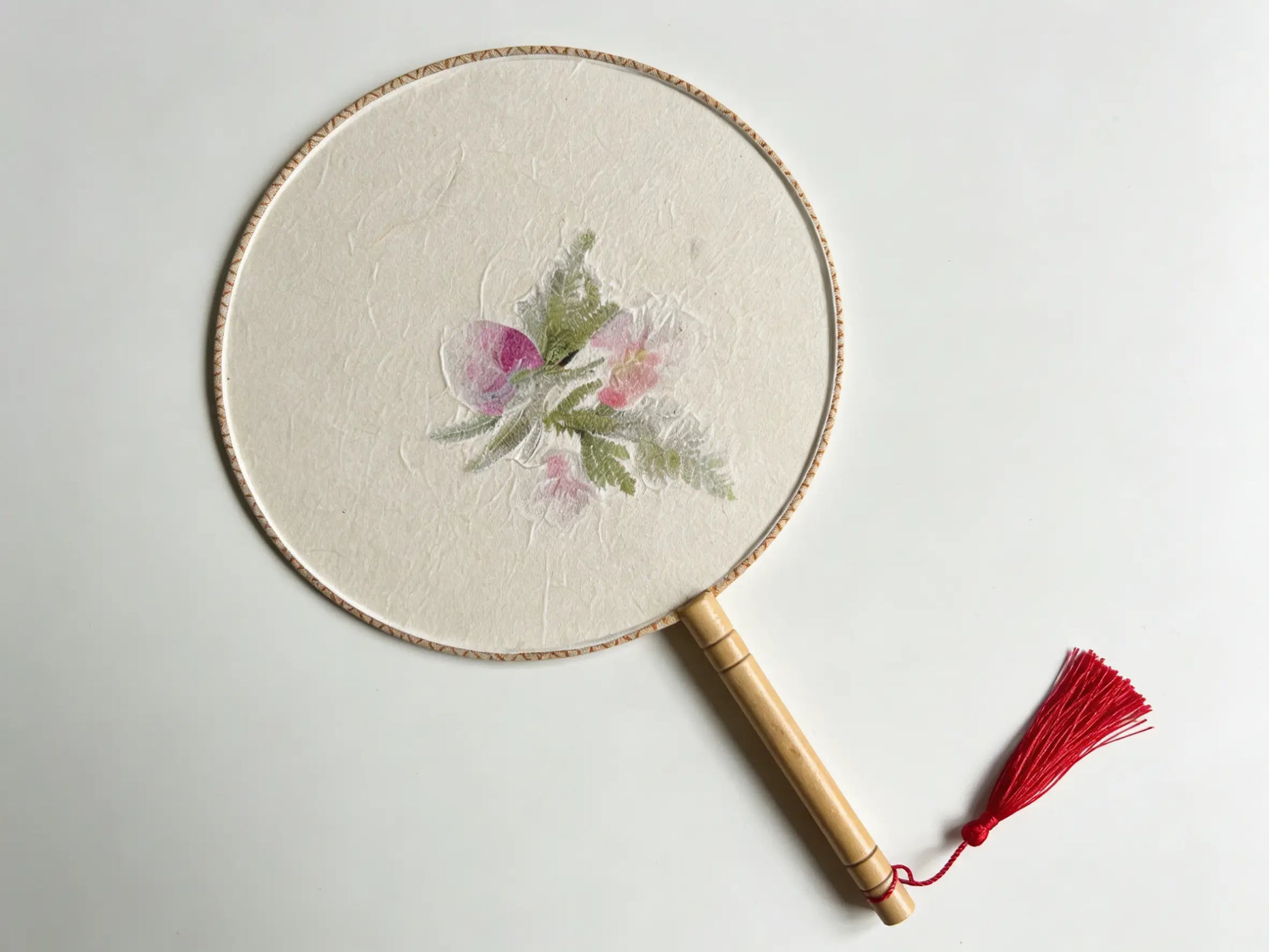 Hand-Painted Folding Fan - Traditional Yunnan Folk Art by ArtisanYun