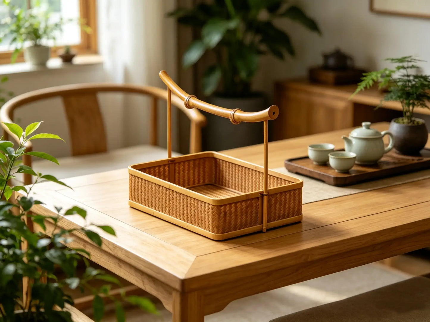 Simplicity Bamboo Woven Storage Box - Handcrafted in Yunnan, China by ArtisanYun