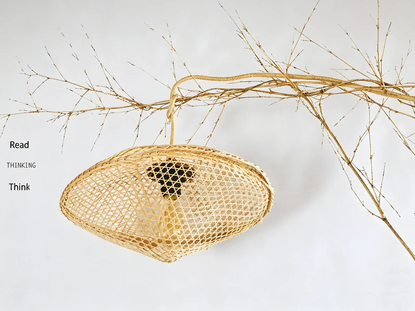 Flying Saucer Lamp ¨C Heritage Handwoven Bamboo Pendant Light, Traditional Chinese Bamboo Lighting