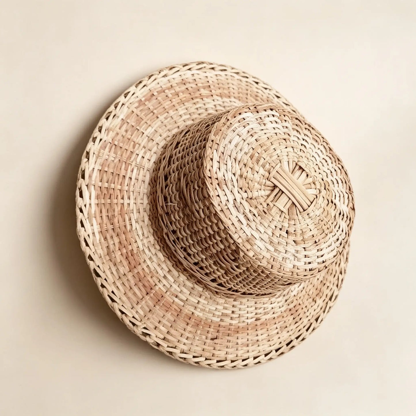 Natural Woven Bamboo Hat - Handcrafted in Yunnan, China by ArtisanYun