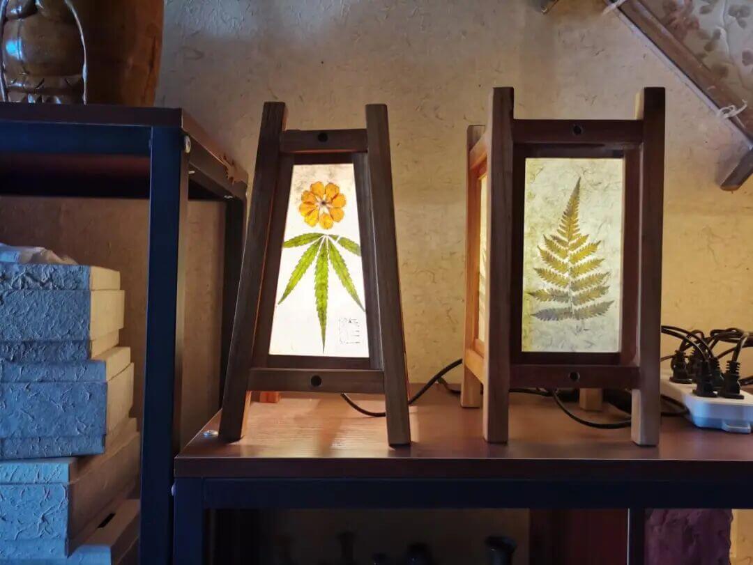 Square Table Lamp - Heritage Mulberry Bark Paper - Handcrafted in Yunnan by ArtisanYun