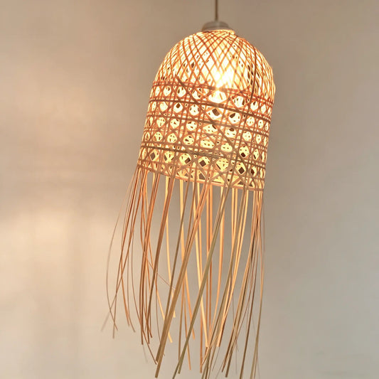 Jellyfish Lamp ¨C Heritage Handwoven Bamboo Pendant Light, Traditional Chinese Bamboo Lighting