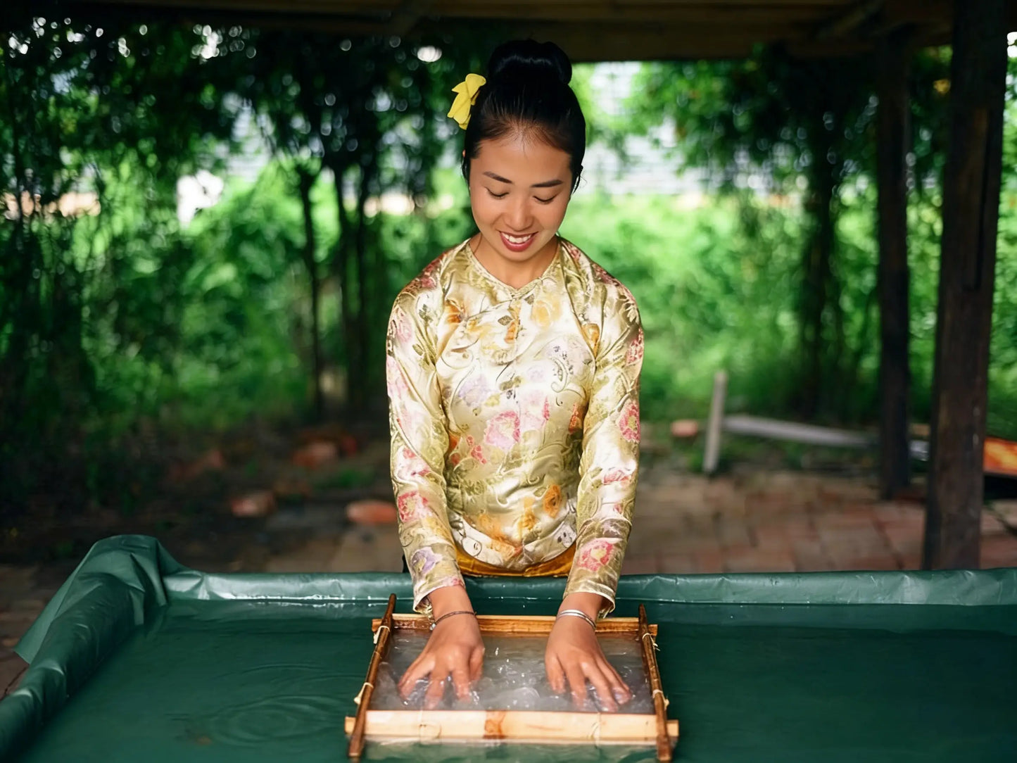 Handmade Textured Heritage Paper Scroll - Handcrafted in Yunnan, China by ArtisanYun