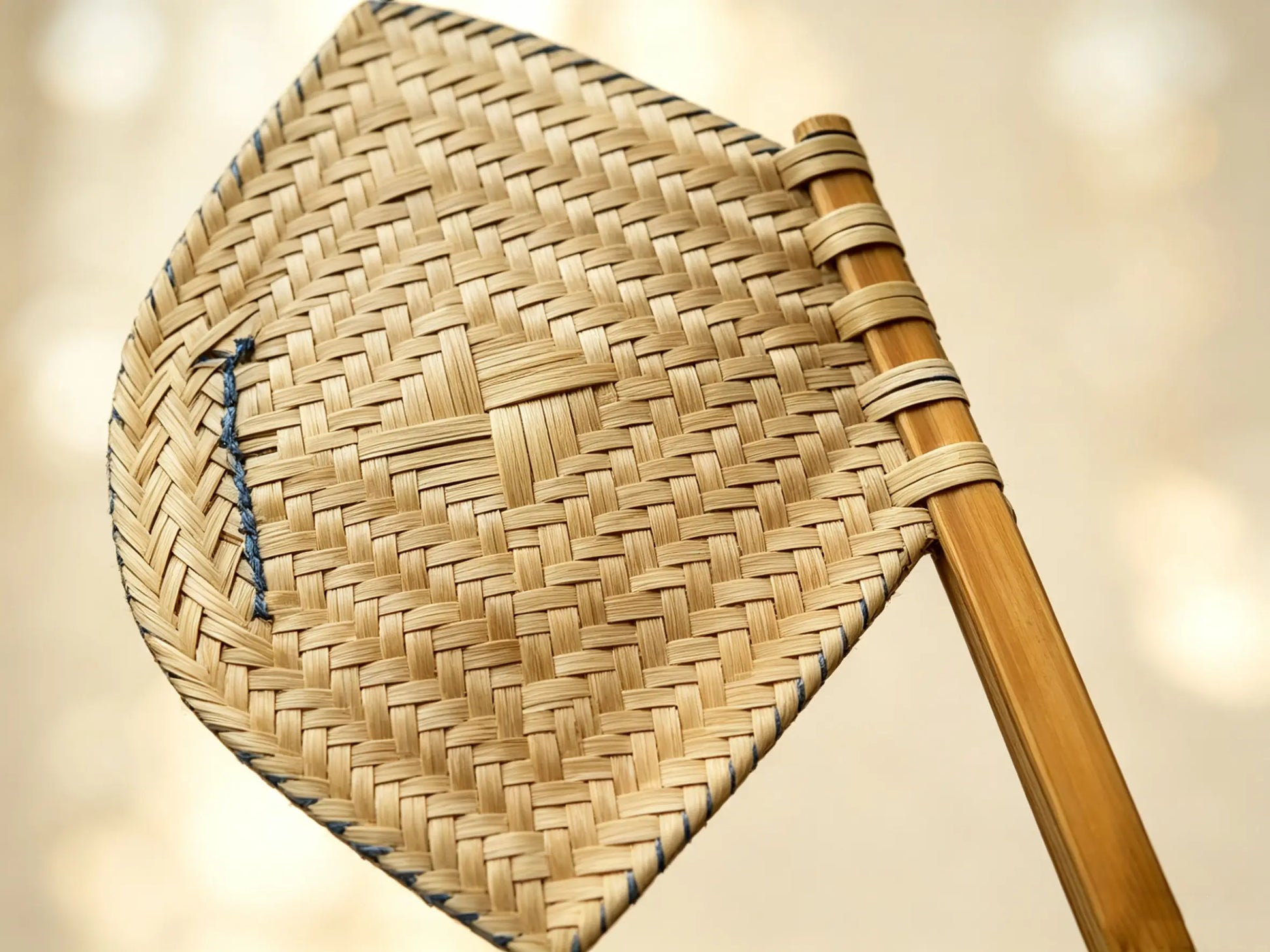 Desert Wind ¨C Handwoven Bamboo Axe Fan Set of 2, Traditional Chinese Bamboo Fan, Yunnan Handcraft