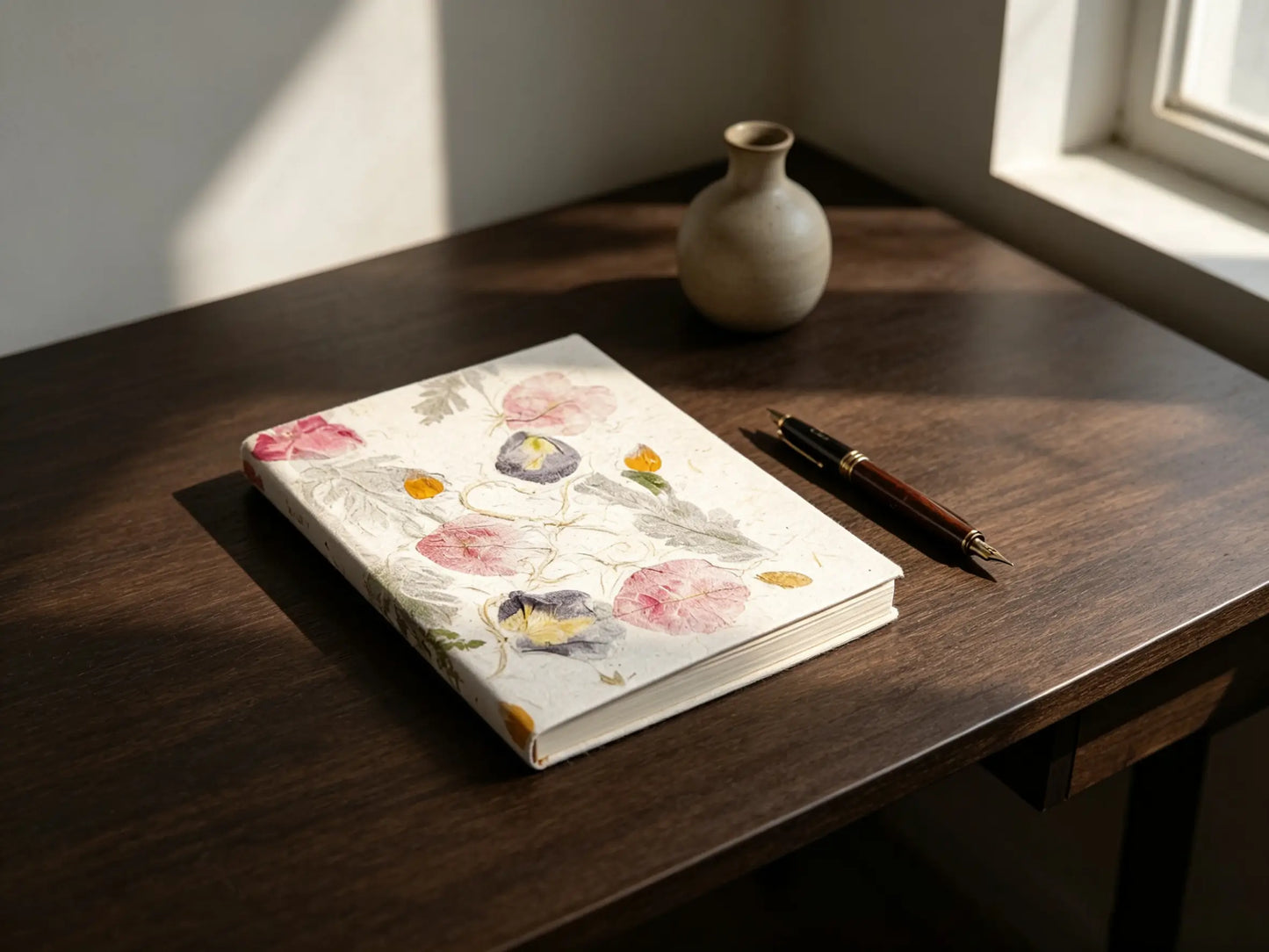 "Eternal Spring" Botanical Journal ¨C Handmade Edition, Traditional Chinese Handcrafted Journal, Yunnan Heritage