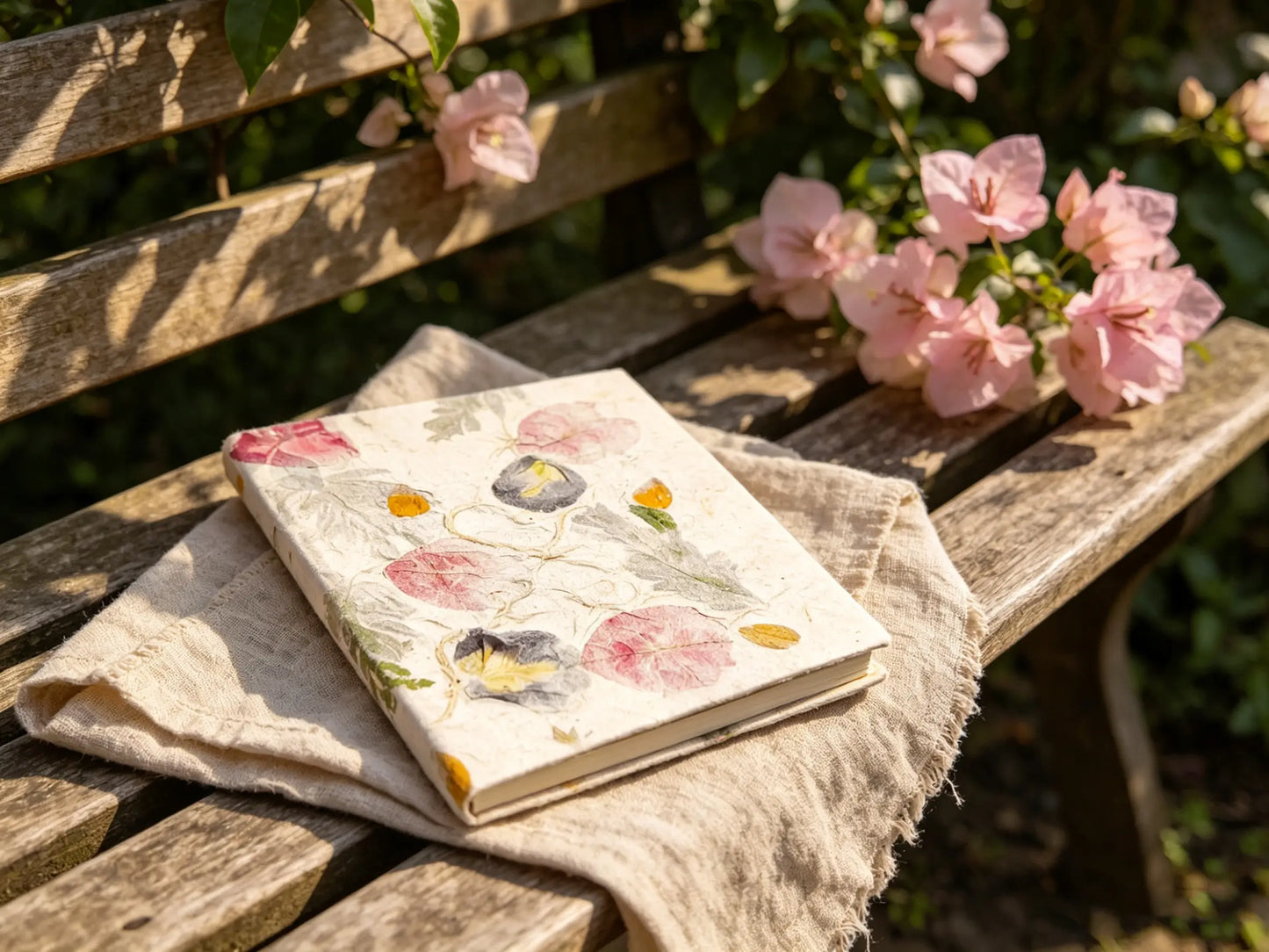 "Eternal Spring" Botanical Journal ¨C Handmade Edition, Traditional Chinese Handcrafted Journal, Yunnan Heritage