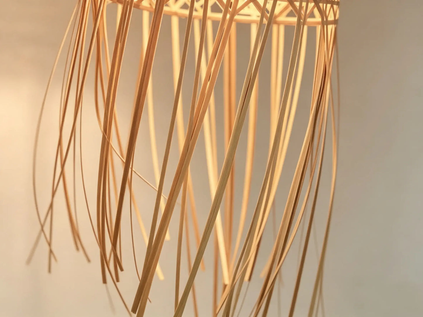 Jellyfish Lamp ¨C Heritage Handwoven Bamboo Pendant Light, Traditional Chinese Bamboo Lighting