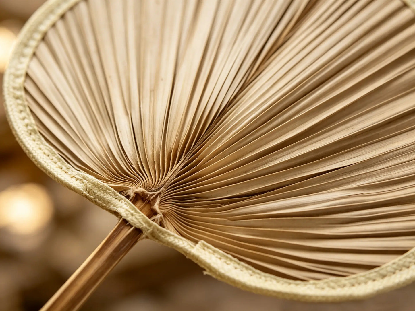 Nomad's Palm ¨C Handwoven Palm Leaf Fan Set of 5, Traditional Chinese Palm Fan, Yunnan Handcraft