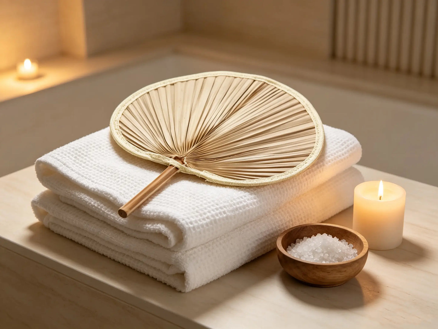 Nomad's Palm ¨C Handwoven Palm Leaf Fan Set of 5, Traditional Chinese Palm Fan, Yunnan Handcraft