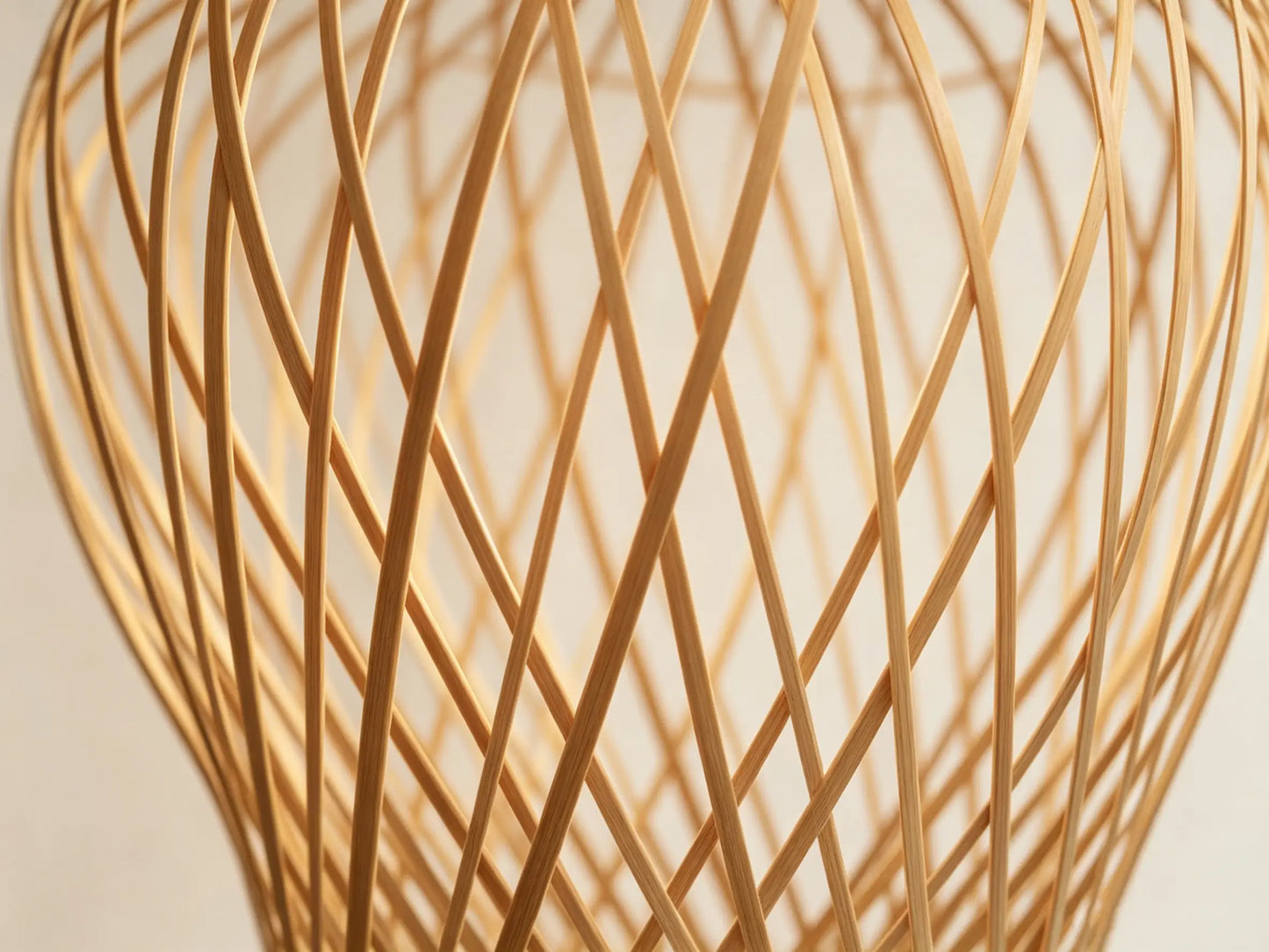Vase Lamp ¨C Heritage Handwoven Bamboo Pendant Light, Traditional Chinese Bamboo Vase Lighting
