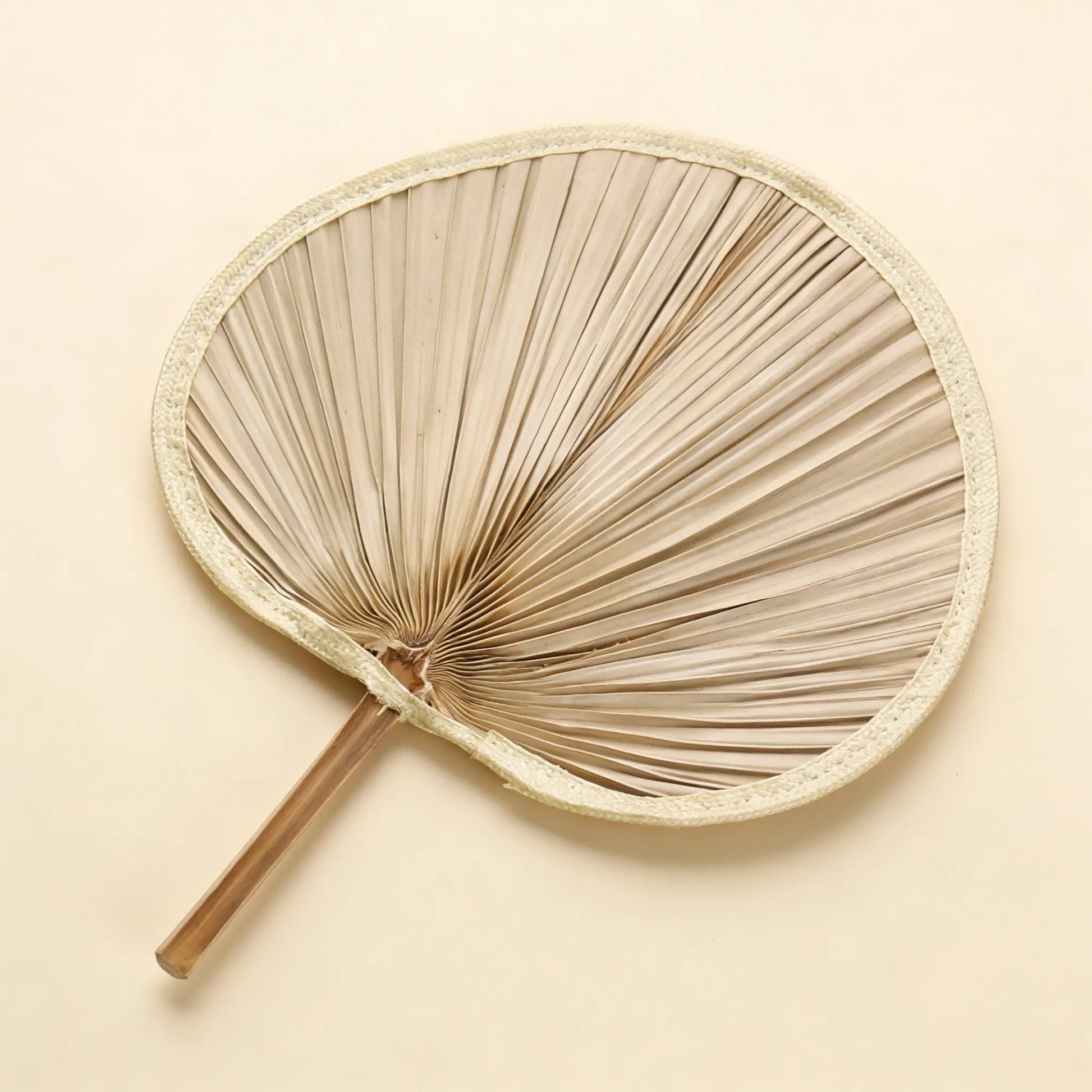 Nomad's Palm ¨C Handwoven Palm Leaf Fan Set of 5, Traditional Chinese Palm Fan, Yunnan Handcraft