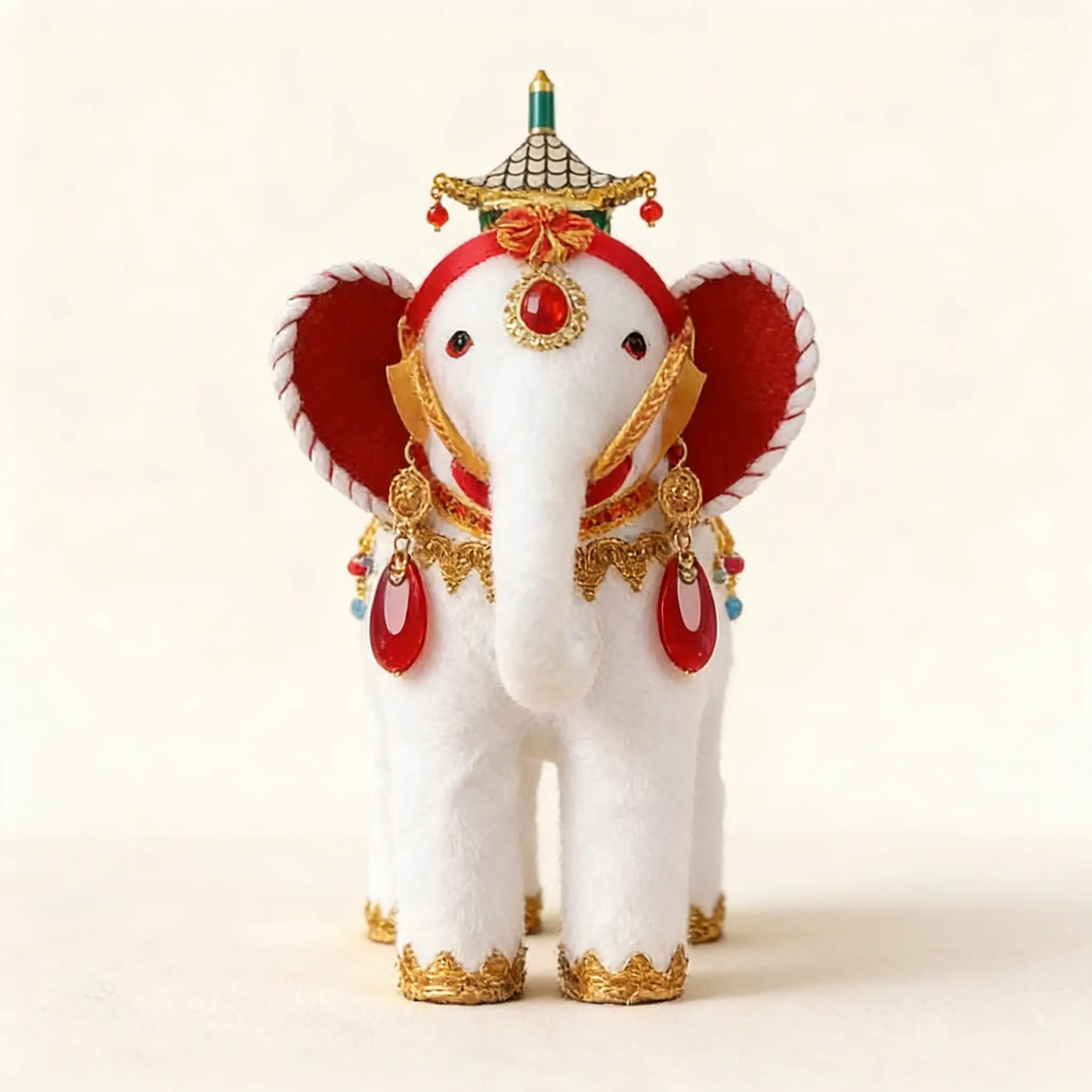 Handwoven Elephant Decor - Traditional Dai Ethnic Craft by ArtisanYun