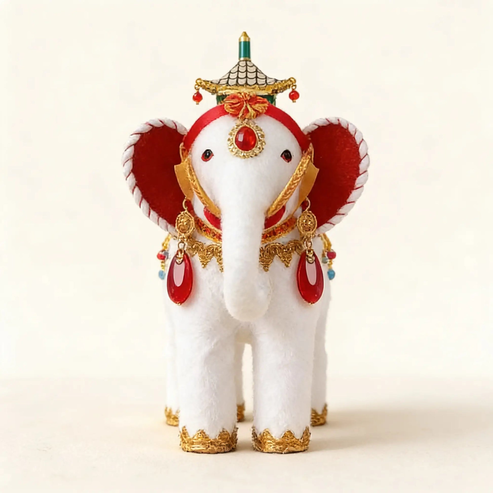 Handwoven Elephant Decor - Traditional Dai Ethnic Craft by ArtisanYun