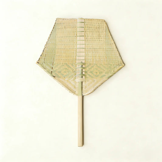 Wanderer's Breeze ¨C Handwoven Bamboo Fan Set of 2, Traditional Chinese Bamboo Fan, Yunnan Heritage